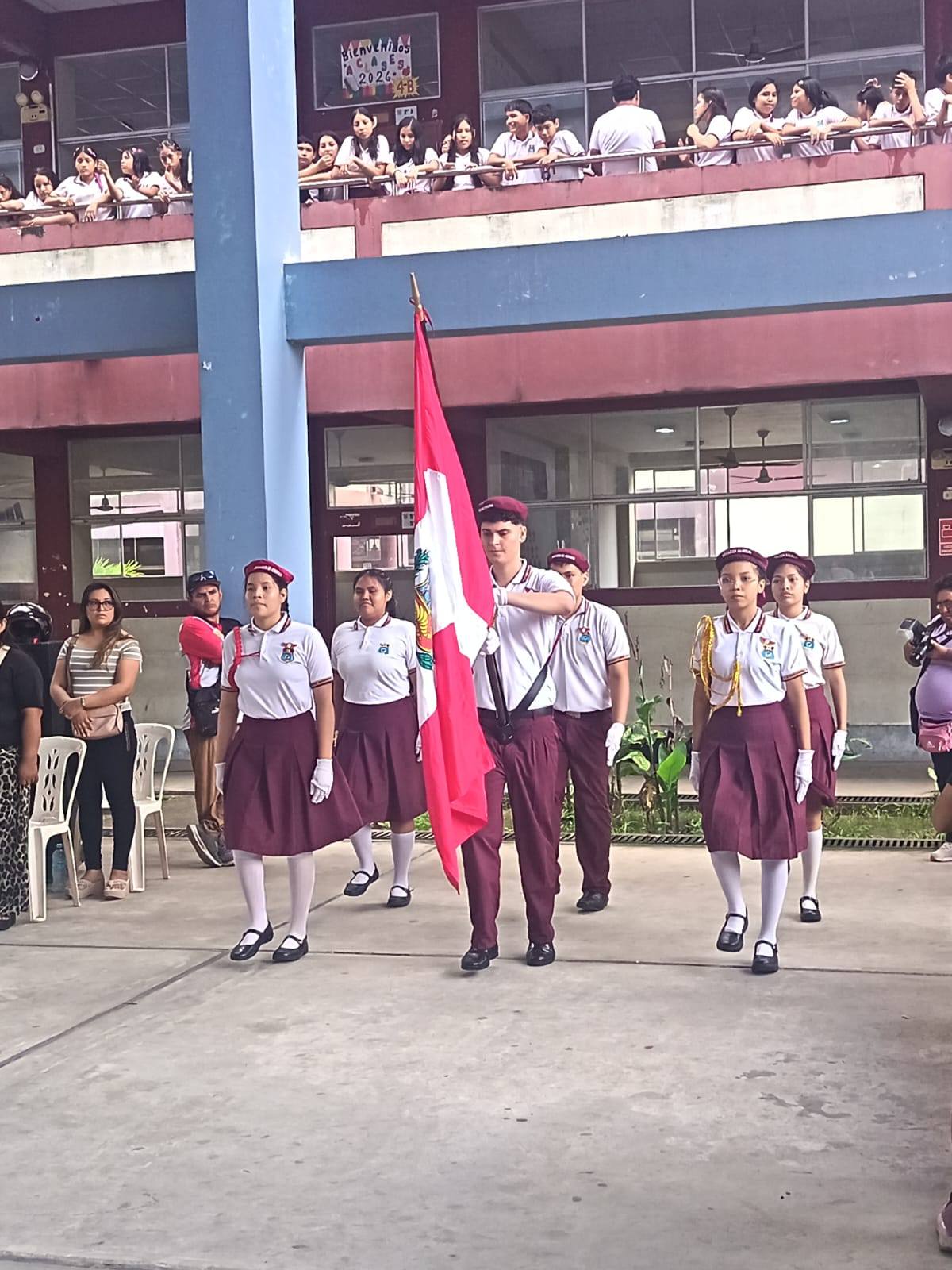Juramentación de Policías Escolares fortalece la disciplina y liderazgo estudiantil en la I.E.P. “Maynas”